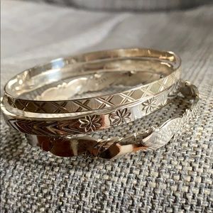 Sterling silver bangle bundle